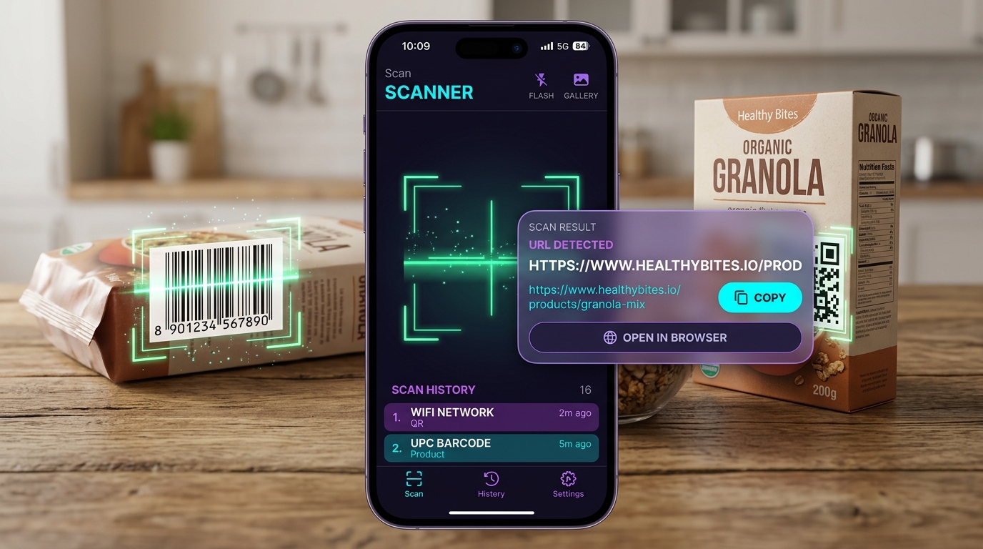 Instant QR & Barcode Scanner by I Info Vision